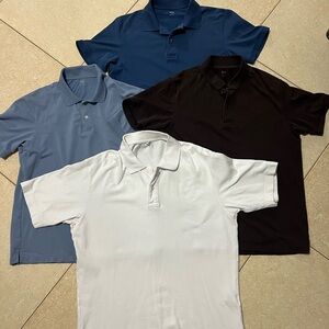 Uniqlo Men's Polo Shirt Collection - Navy, Black, White, Light Blue
